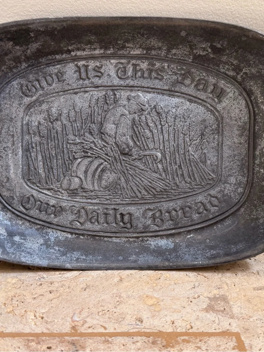 Vintage Duratale by Leonard Pewter Bread Tray